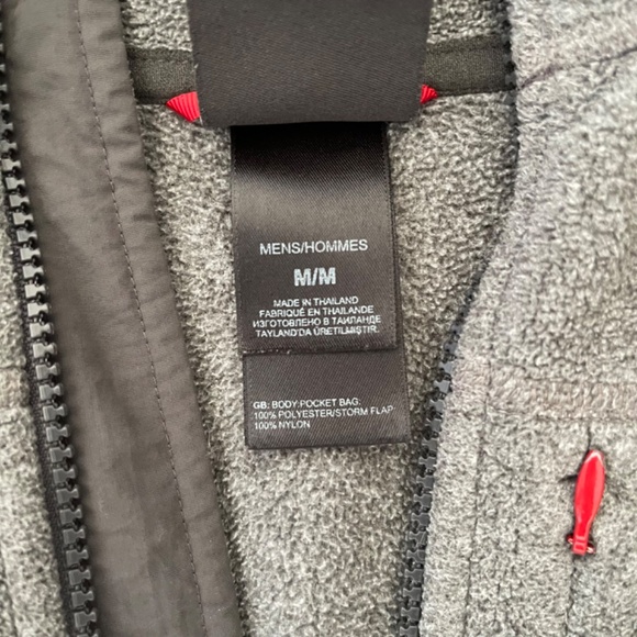 EUC - Men's The North Face Gray Full Zip Fleece Jacket Size Medium - Picture 5 of 11
